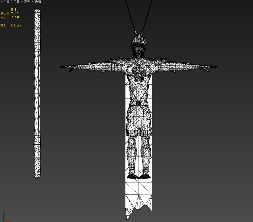 Sun Wukong Low-poly 3D model_13