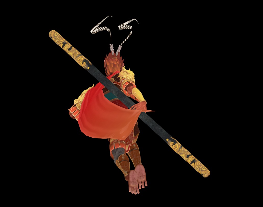 Sun Wukong Low-poly 3D model_19