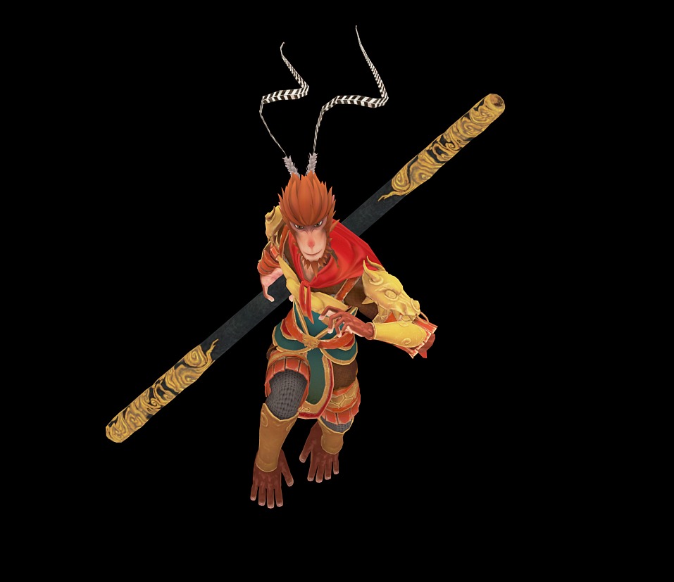 Sun Wukong Low-poly 3D model_17