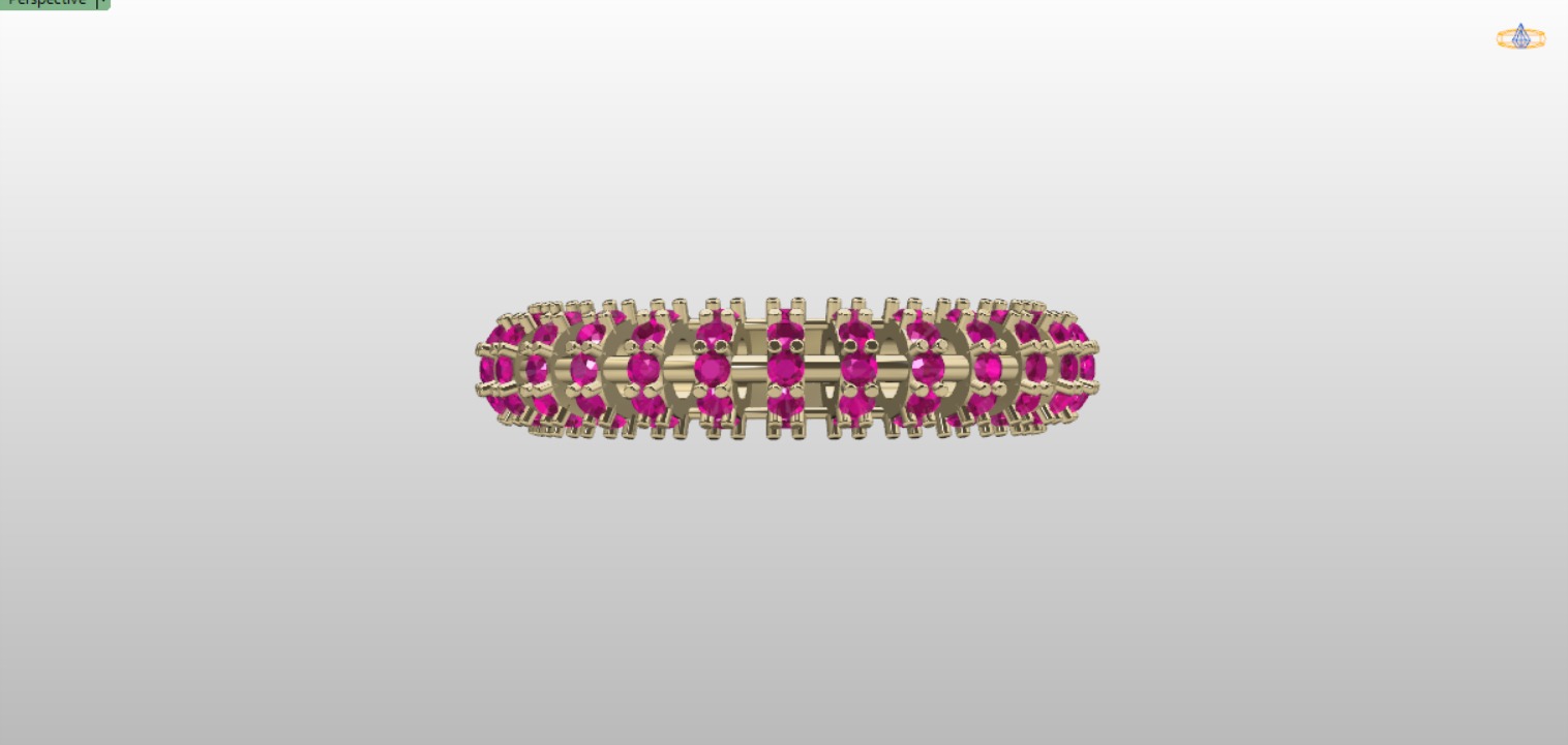 round italian ring  3D print model_1