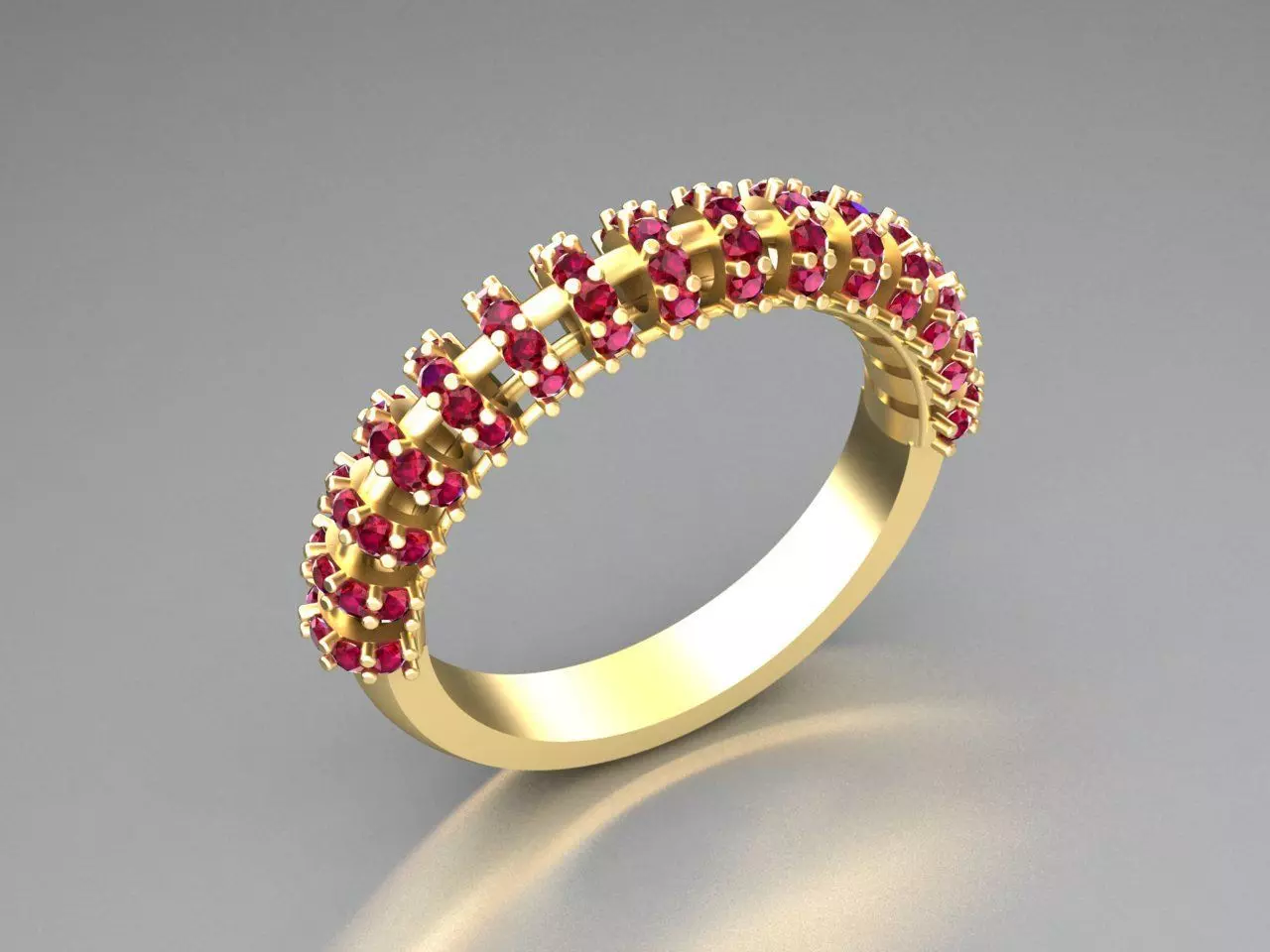 round italian ring  3D print model_0