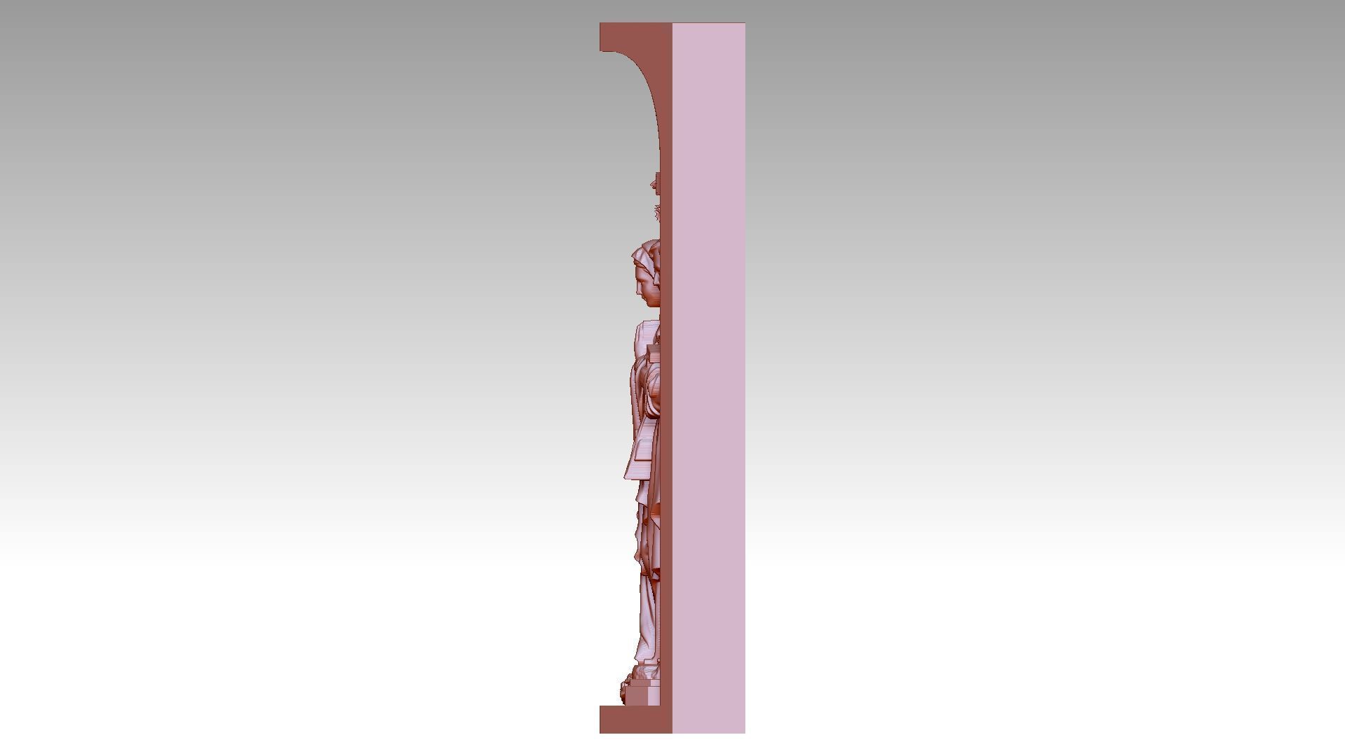 Cross Box - Jesus Christ - Virgin Mary - Saint Joseph 3D print model_3