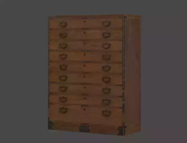 Japanese Traditional Chest 2