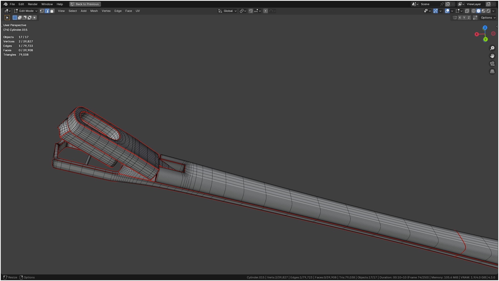 Tischler Standard Straight Biopsy Punch 3D model_38