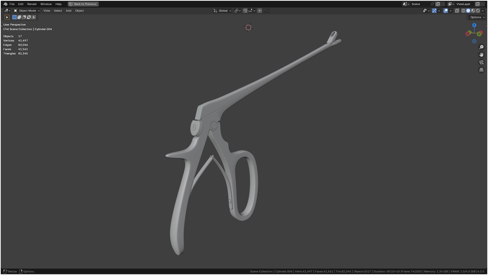 Tischler Standard Straight Biopsy Punch 3D model_74