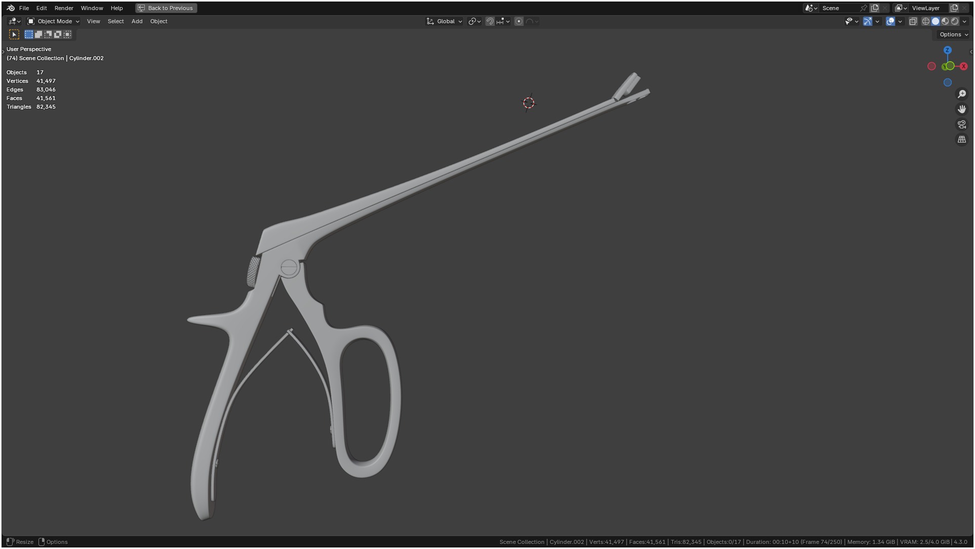 Tischler Standard Straight Biopsy Punch 3D model_72