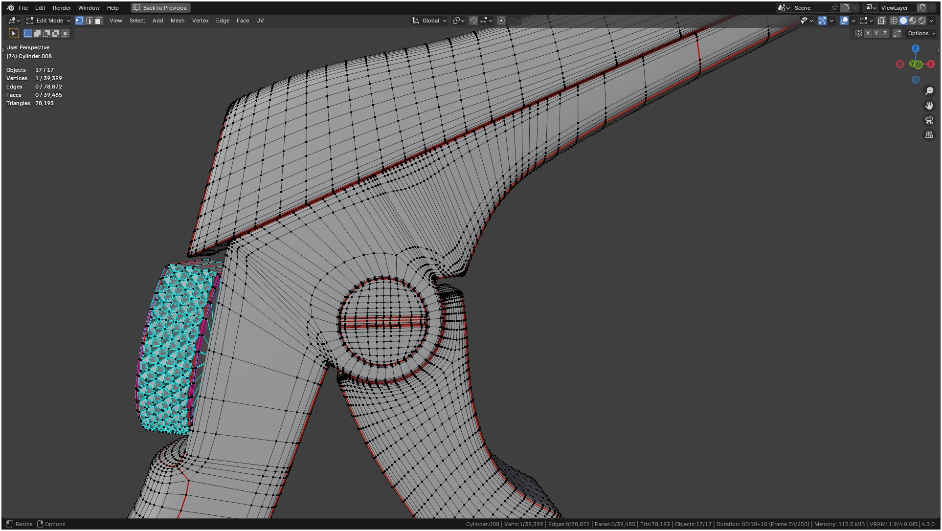 Tischler Standard Straight Biopsy Punch 3D model_43