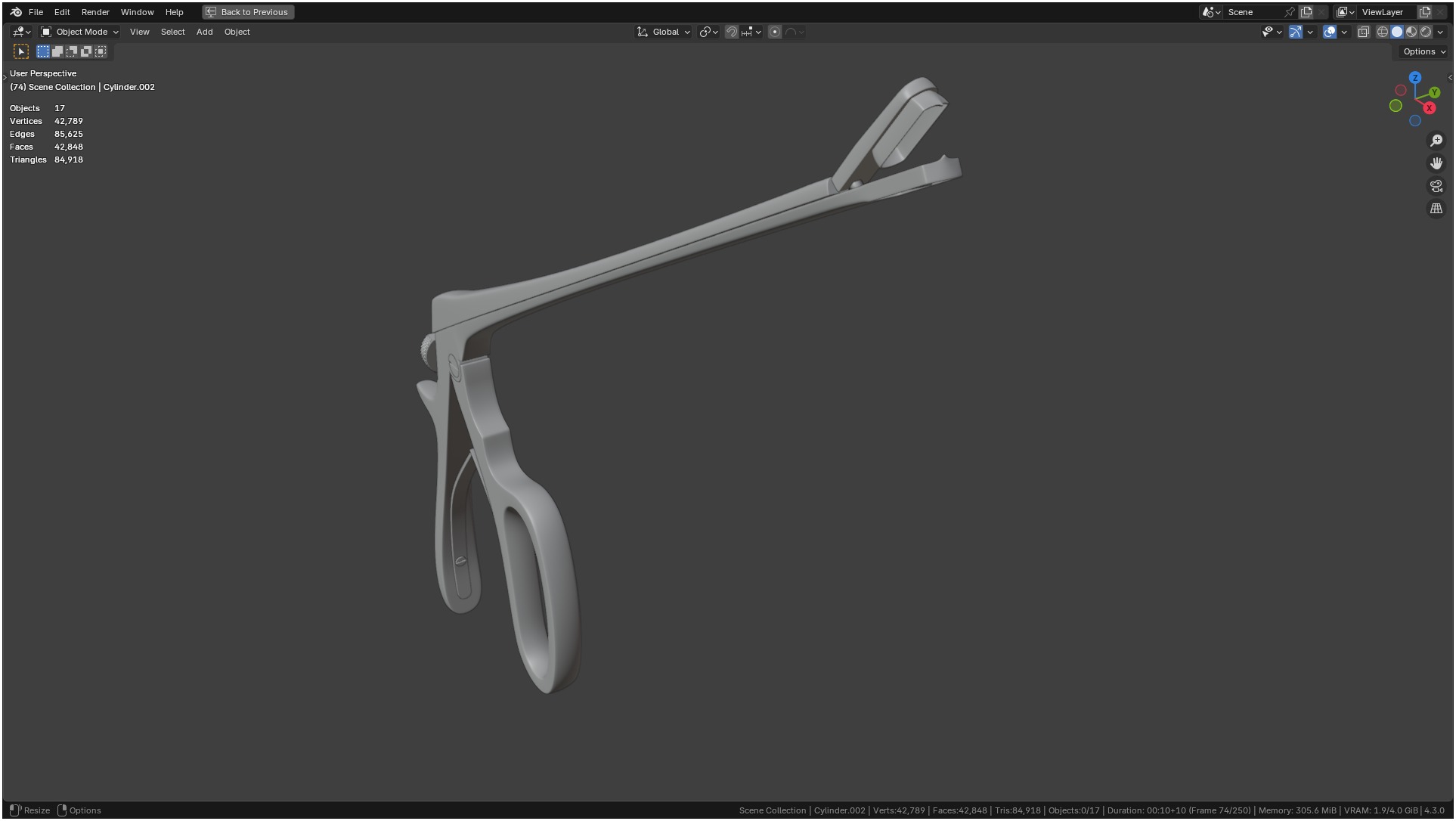 Tischler Standard Straight Biopsy Punch 3D model_17