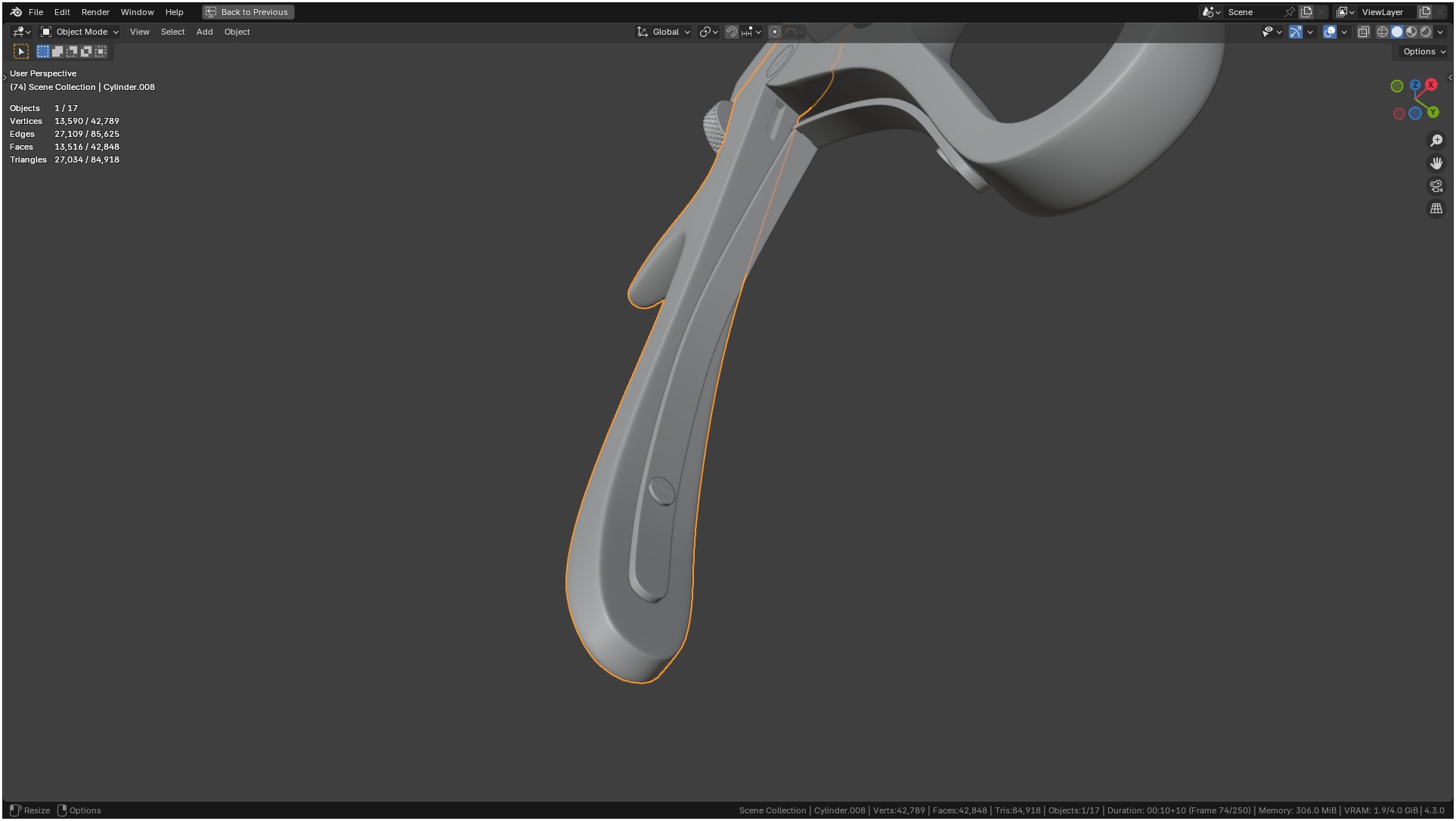 Tischler Standard Straight Biopsy Punch 3D model_25