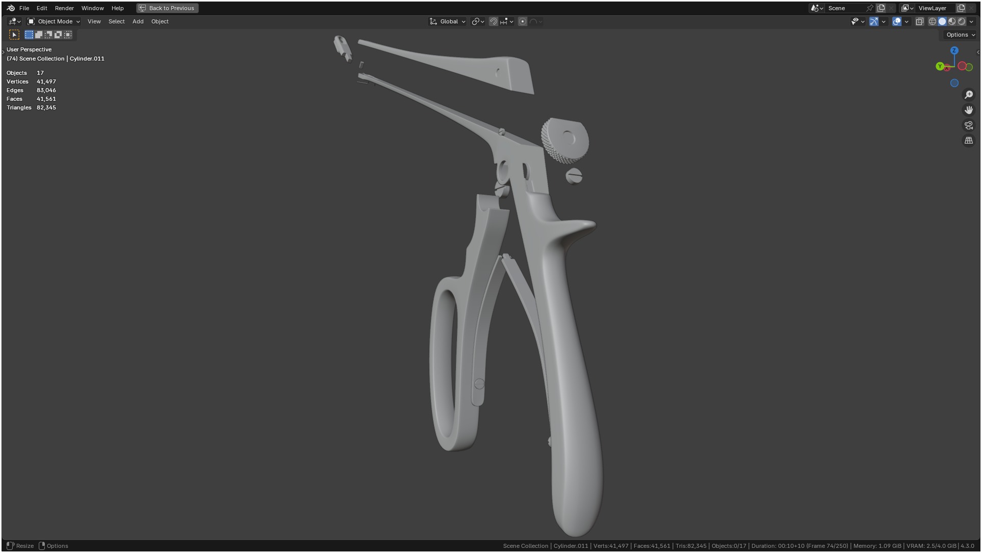 Tischler Standard Straight Biopsy Punch 3D model_69