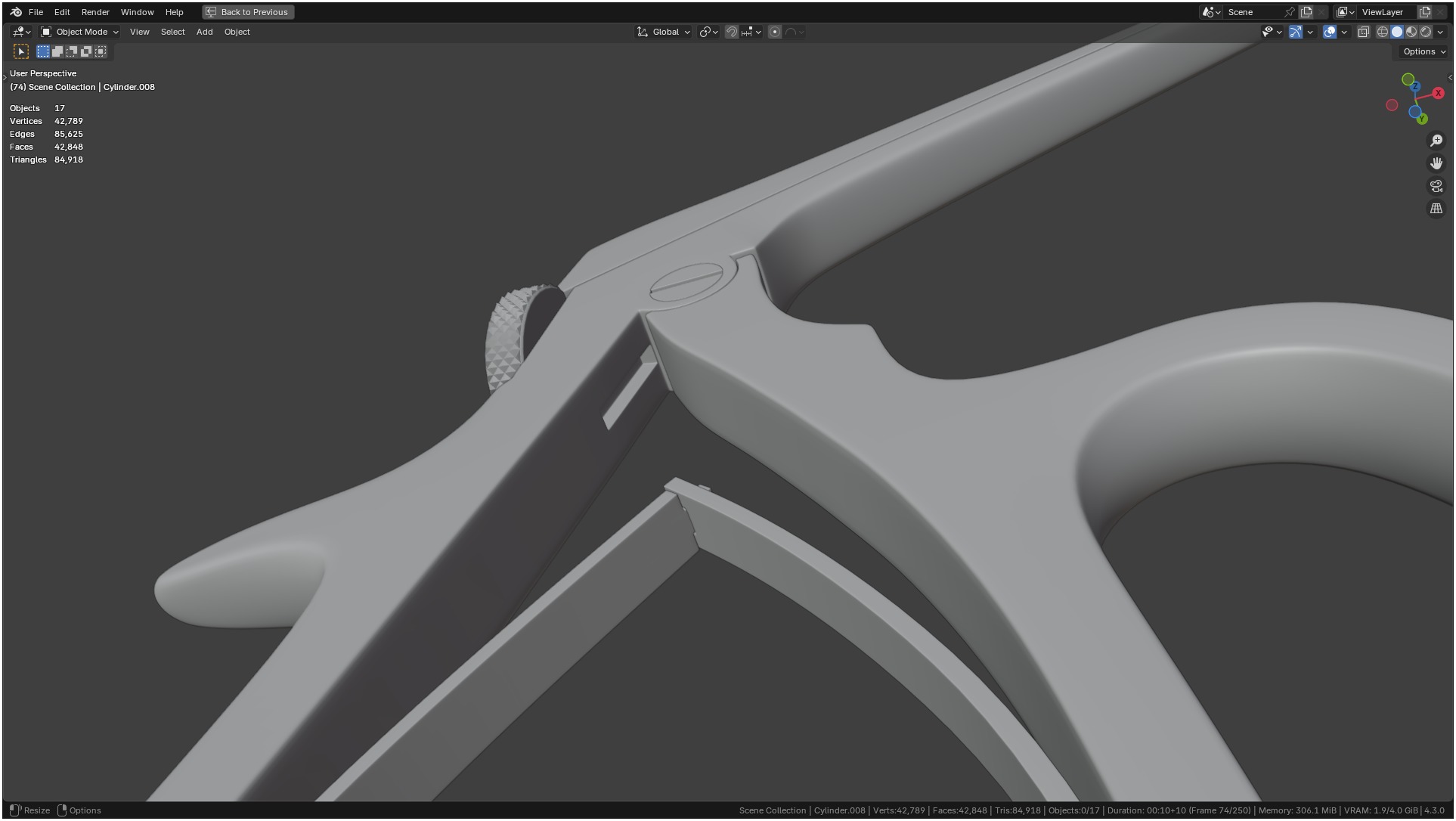 Tischler Standard Straight Biopsy Punch 3D model_26