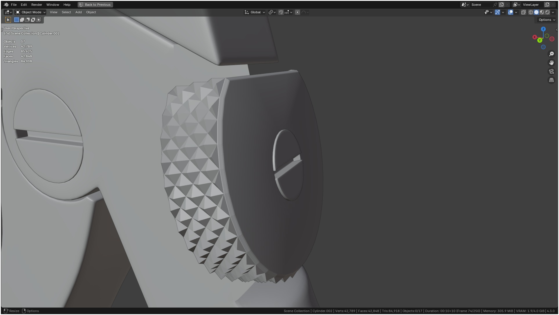 Tischler Standard Straight Biopsy Punch 3D model_21