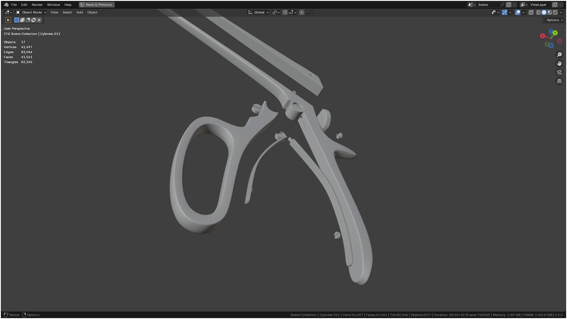 Tischler Standard Straight Biopsy Punch 3D model_67