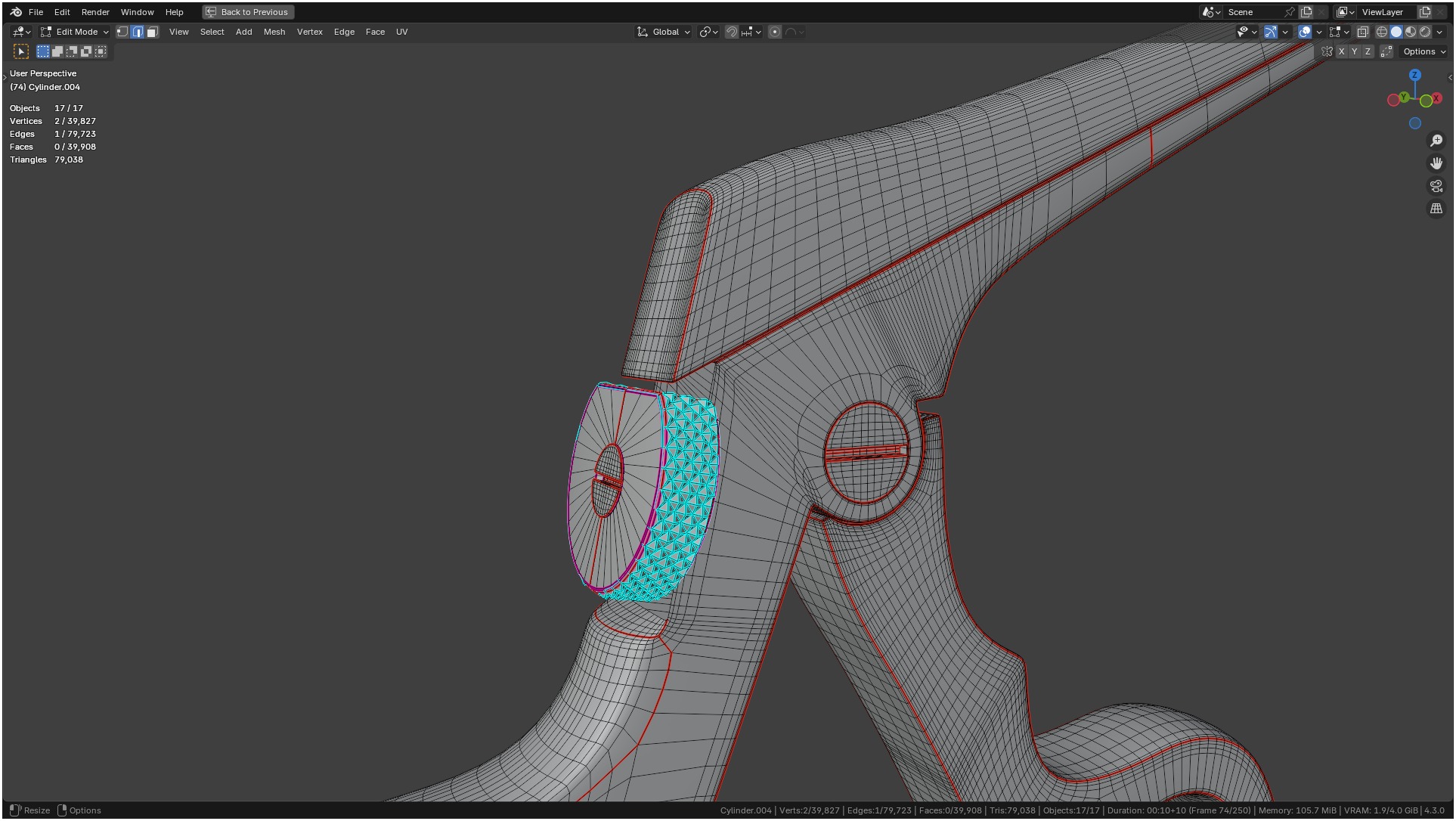 Tischler Standard Straight Biopsy Punch 3D model_40