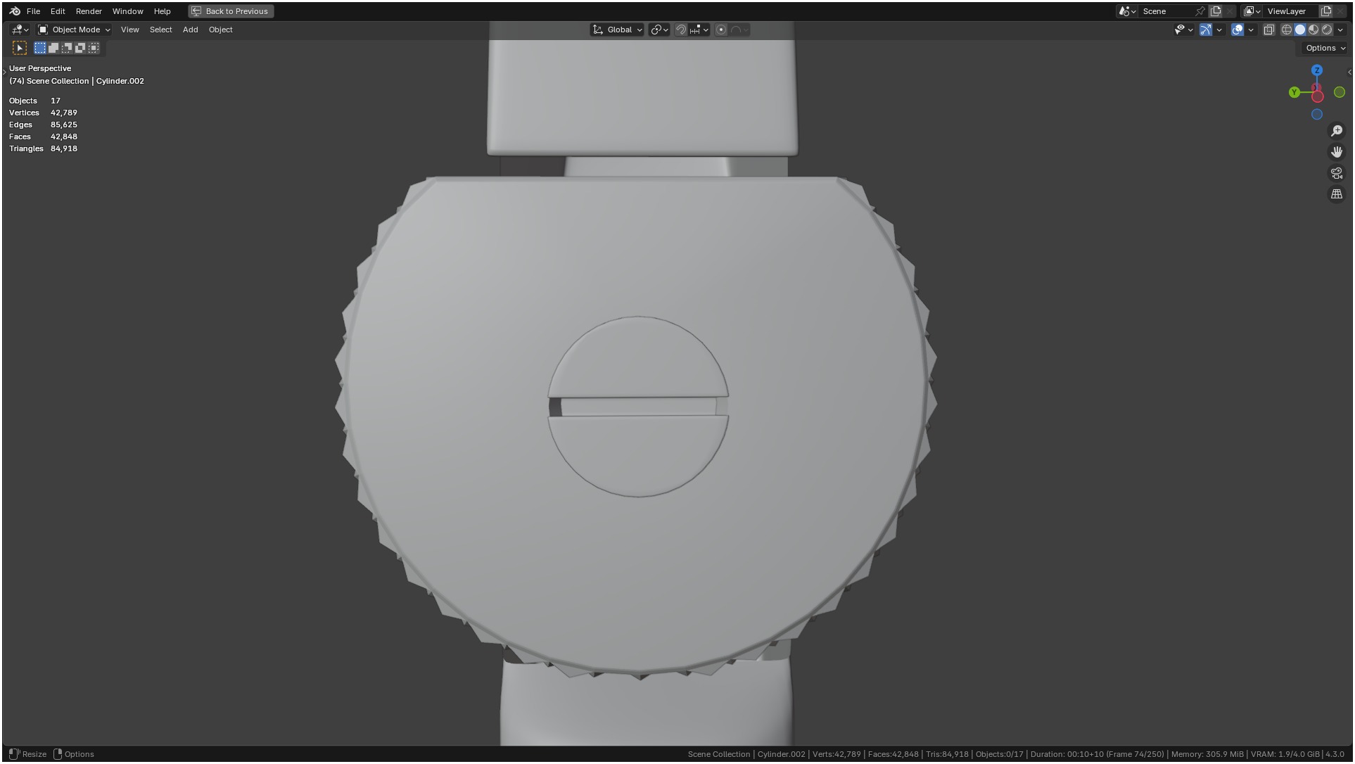 Tischler Standard Straight Biopsy Punch 3D model_22