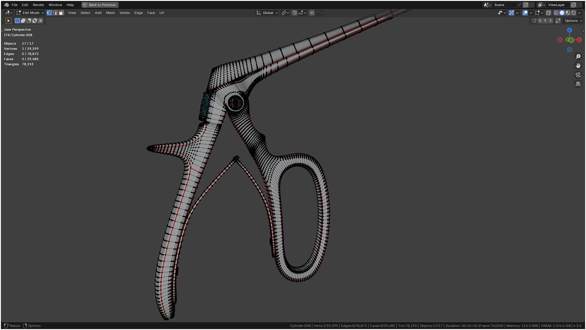 Tischler Standard Straight Biopsy Punch 3D model_42