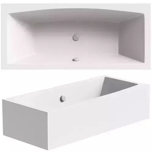 Acrylic bathtub Ravak Formy 02 180x80 cm with legs white gloss
