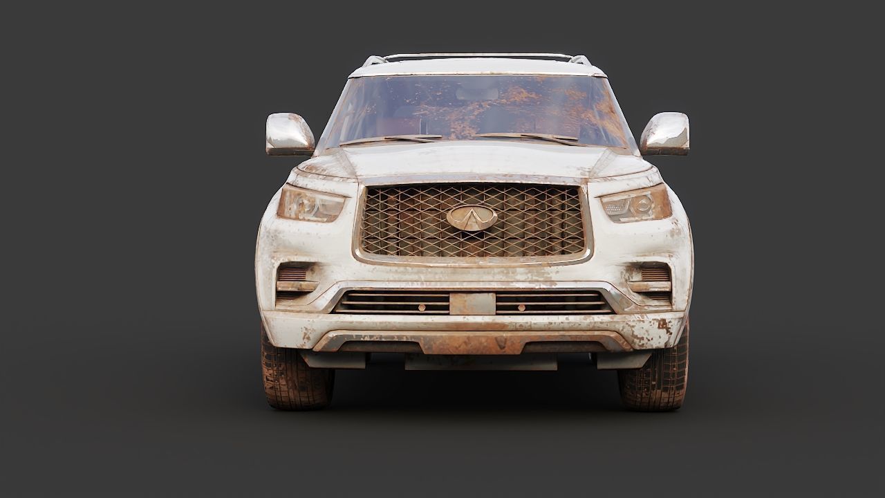 Mud Car Inffiniti QX8 3D model_9