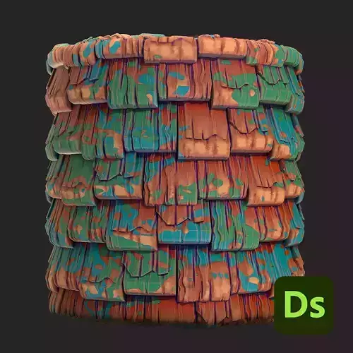 Stylized Painted Wood