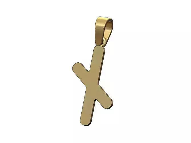 Nautiz viking runes initials alphabet pendant charm bail 3D print model