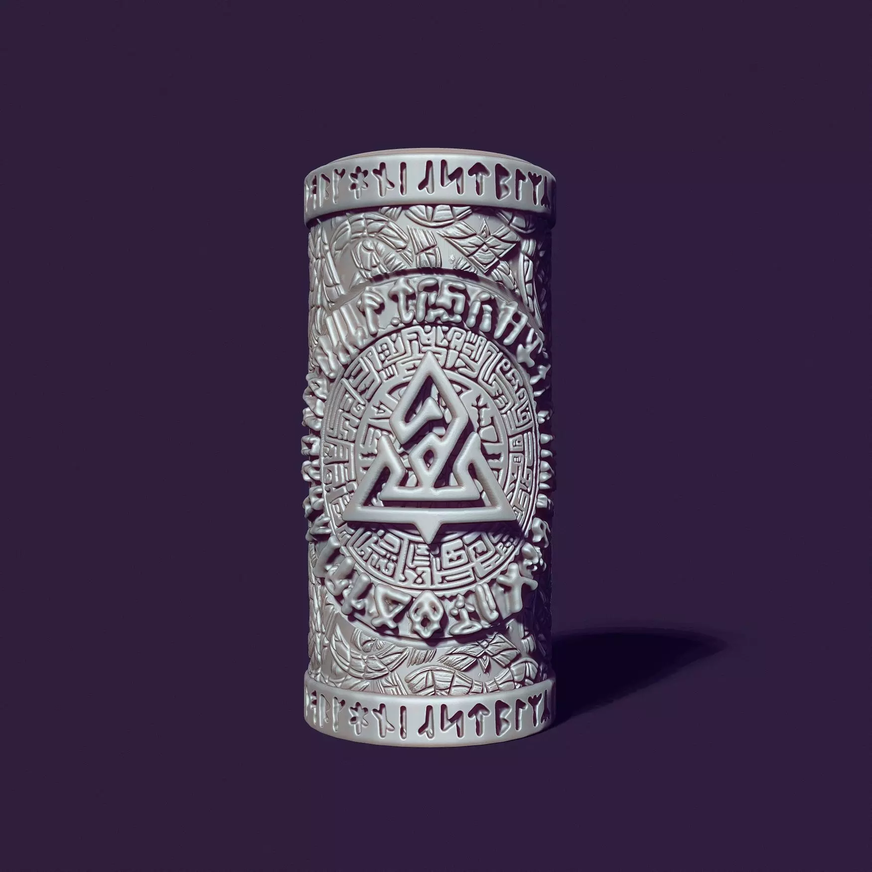Celtic mystical candle 3D print model_0