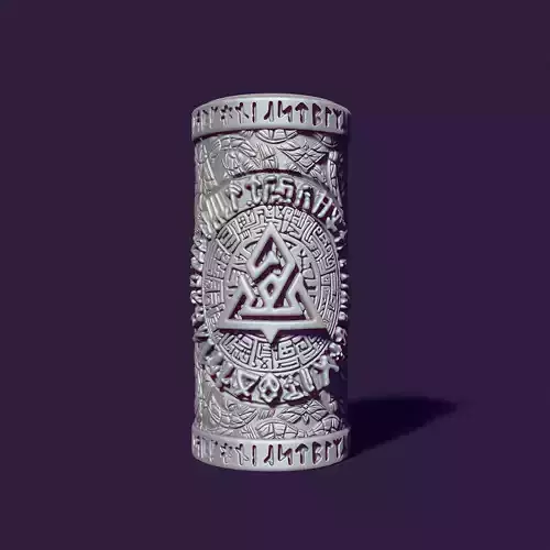 Celtic mystical candle 3D print model