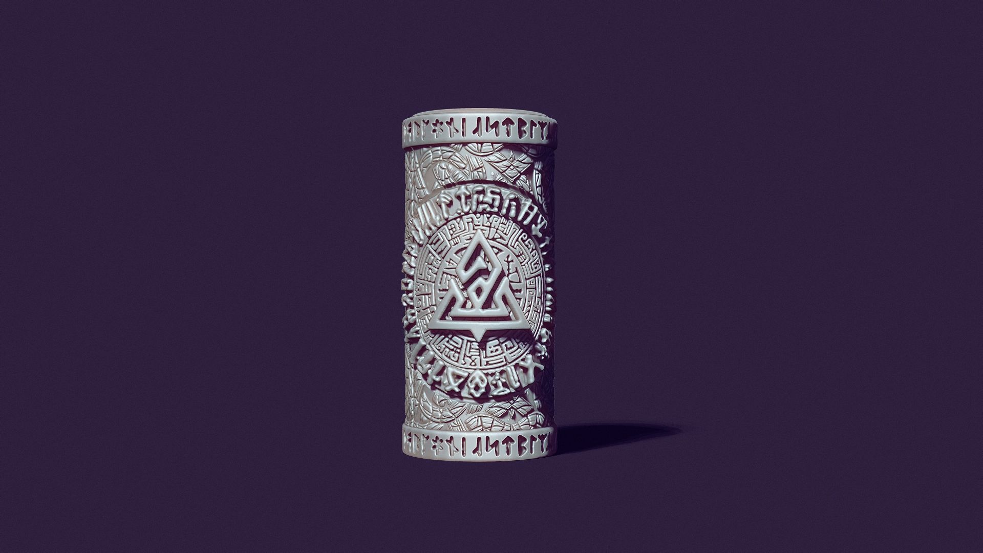 Celtic mystical candle 3D print model_8