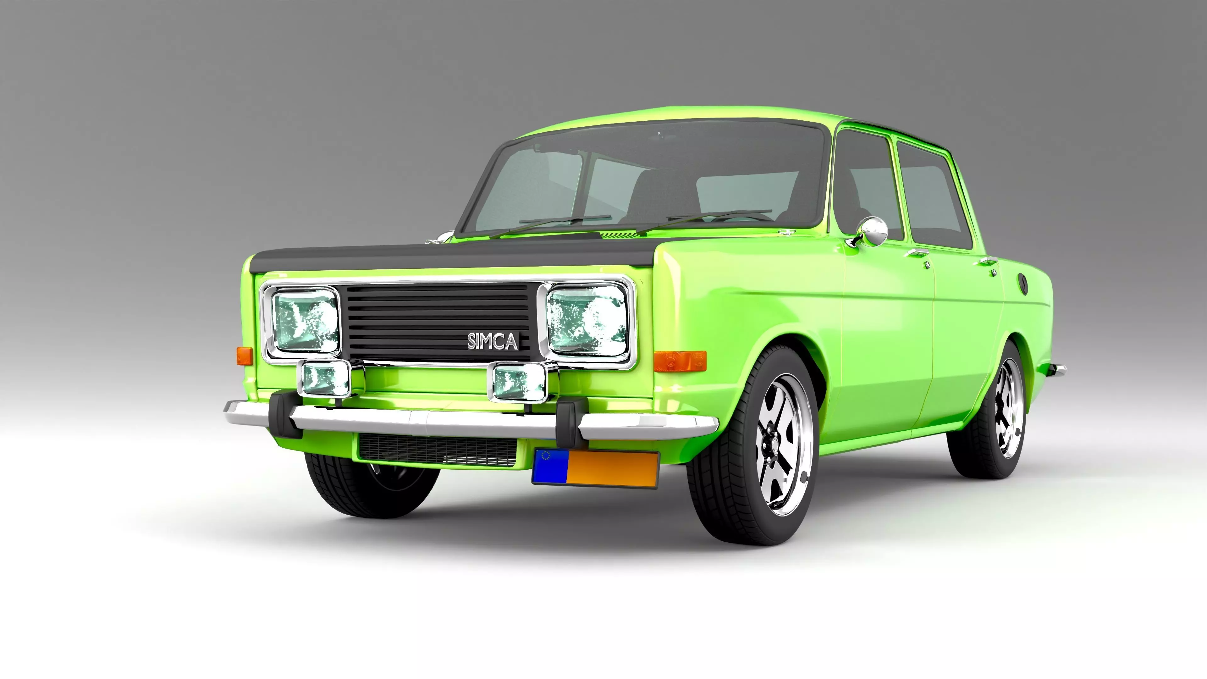 3D model Simca 1000 Rallye 2 1976-1978 VR / AR / low-poly | CGTrader