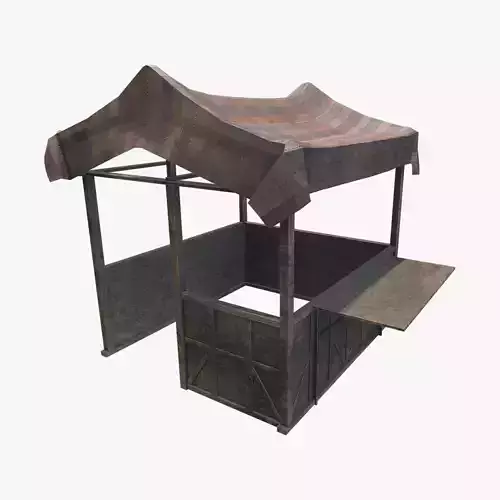 Medieval Market V07 Low-poly 3D model