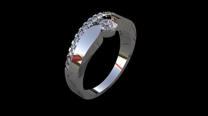 gem ring Free 3D print model