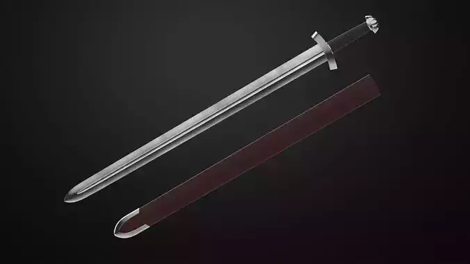 Weapons Encyclopedia 001  Viking Sword 3D print model