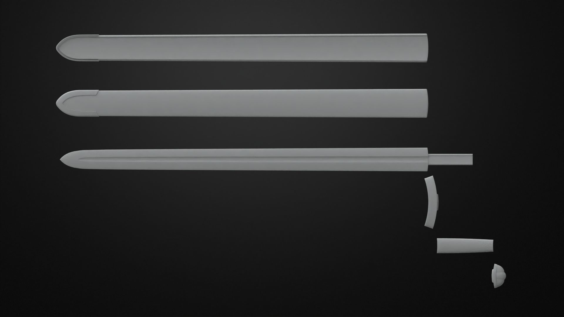 Weapons Encyclopedia 001  Viking Sword 3D print model_9