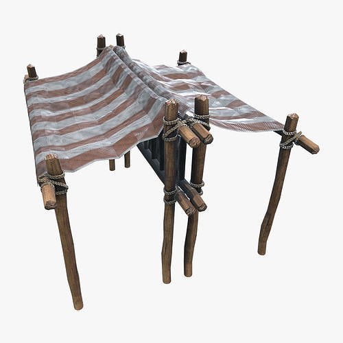 Medieval Market V13 Low-poly 3D model