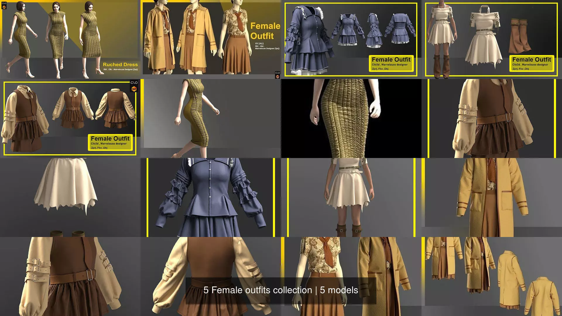 5 Female outfits collection _0