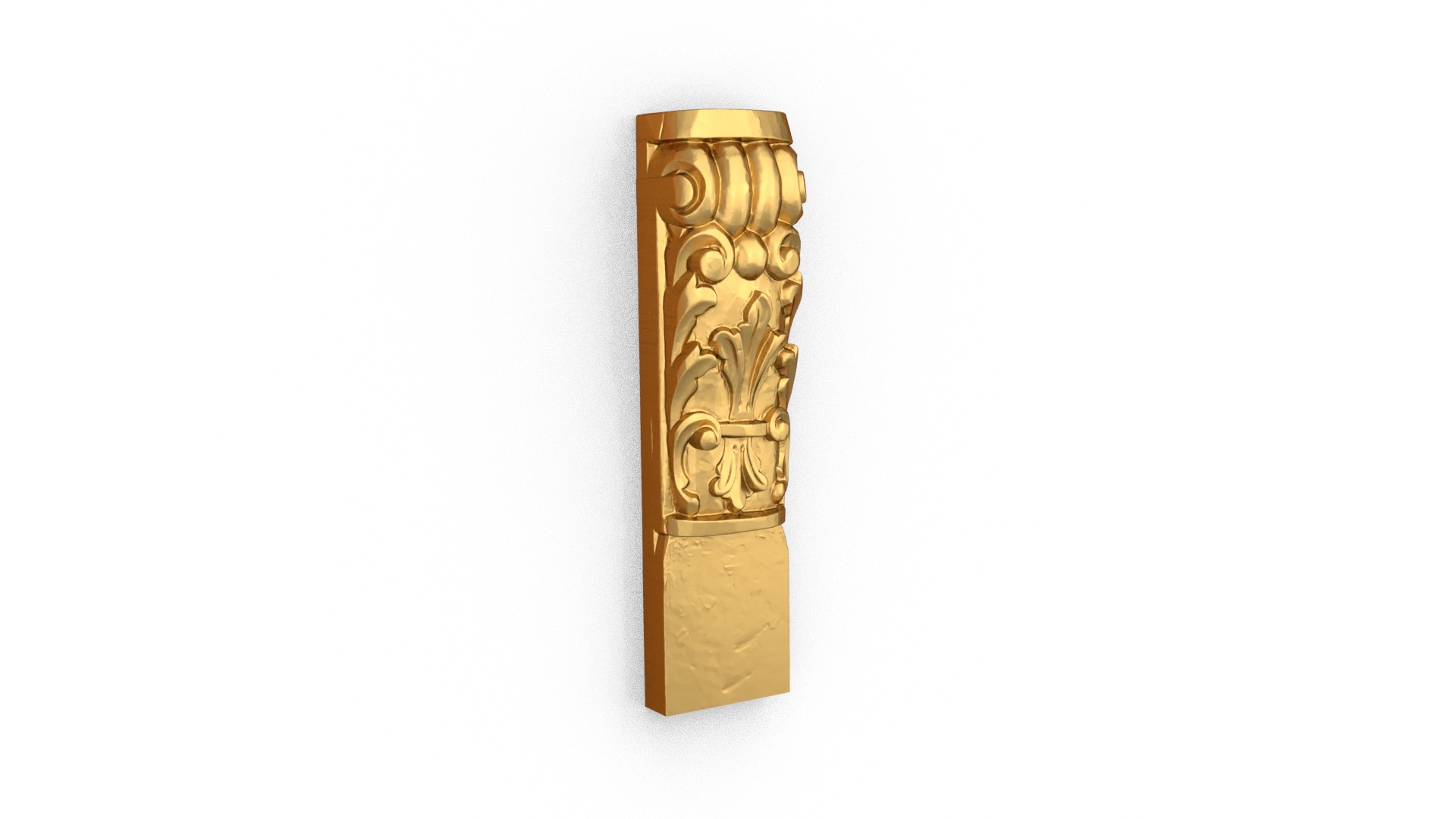 Classic decor ornament carved 24 3D model_2
