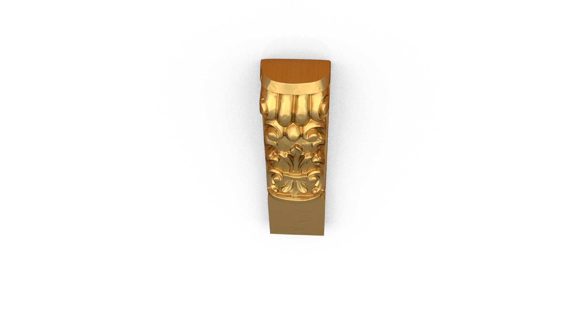 Classic decor ornament carved 24 3D model_3