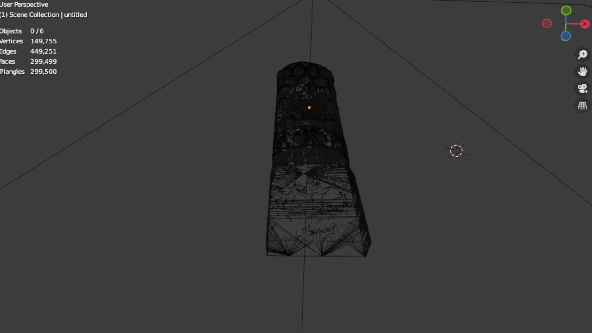 Classic decor ornament carved 24 3D model_7