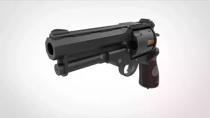 Samaritan revolver from the Hellboy 2004 3D model