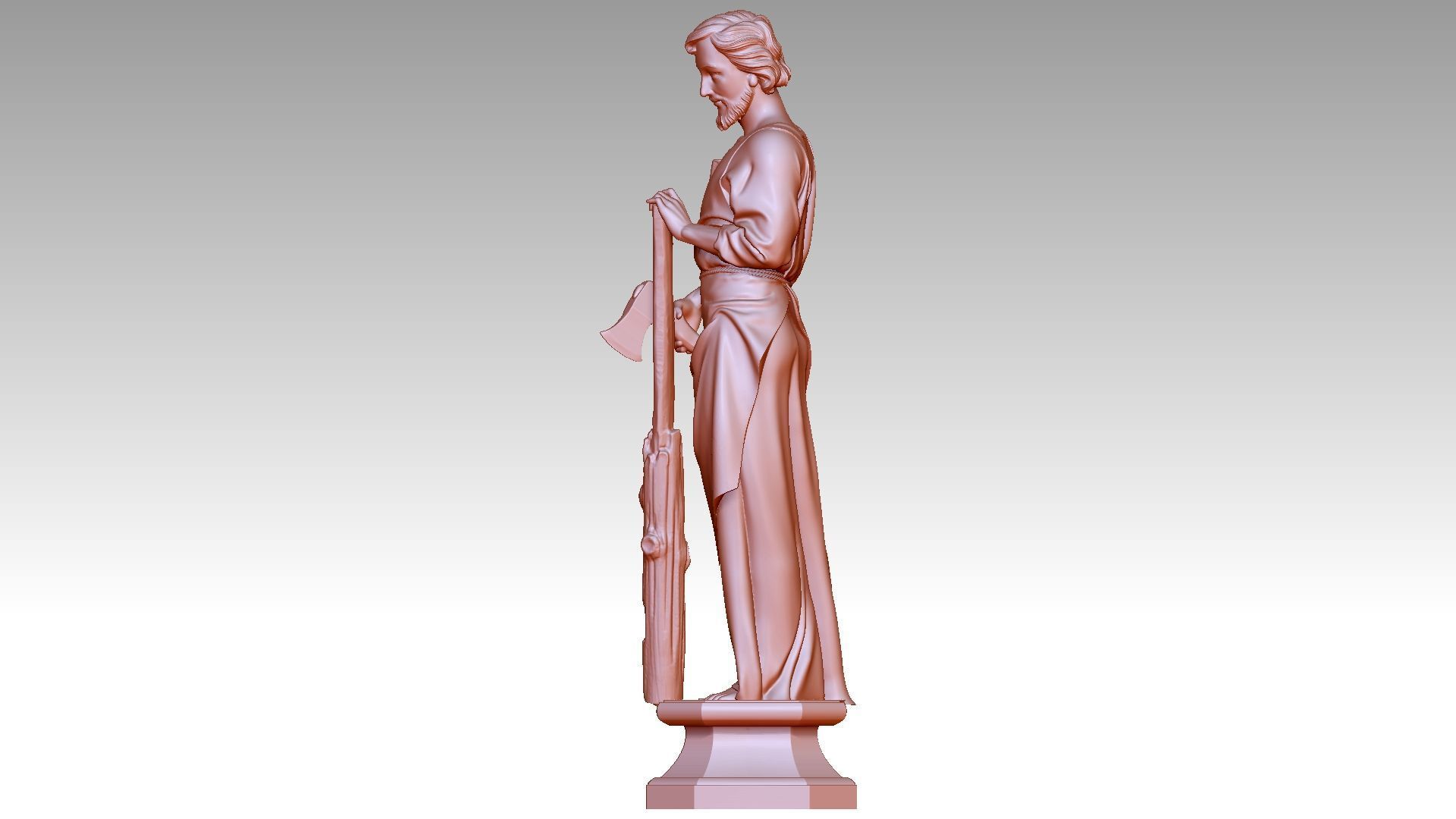 Saint Joseph 3D print model_2