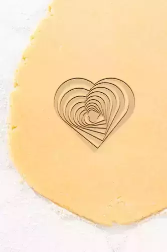 Geometric Heart Cookie Cutter - Biscuit Cutter