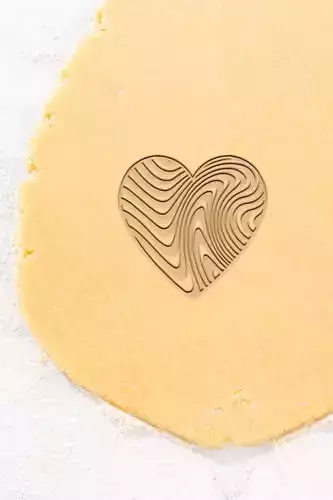 Geometric Heart Cookie Cutter - Biscuit Cutter