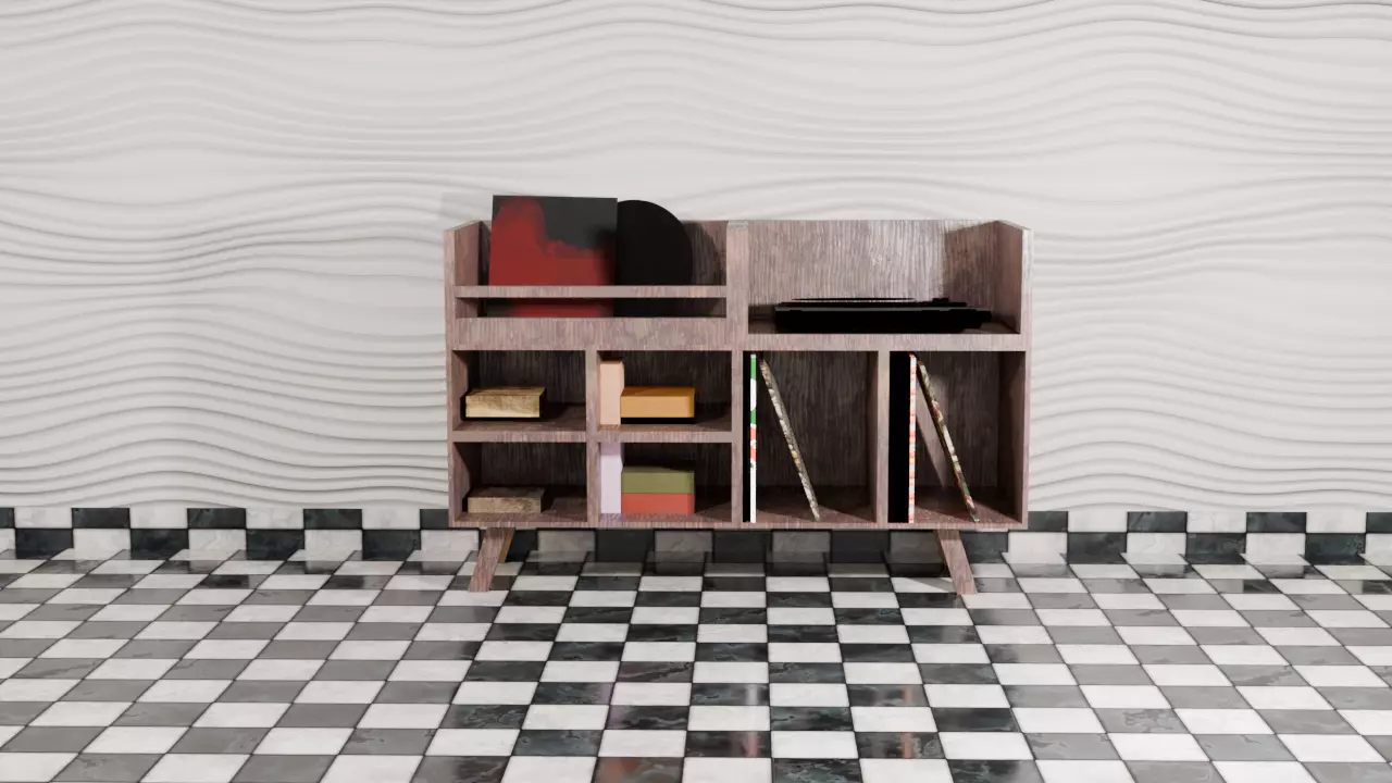 Record Player Vinyl Table - THE VINYL TABLE 3D model