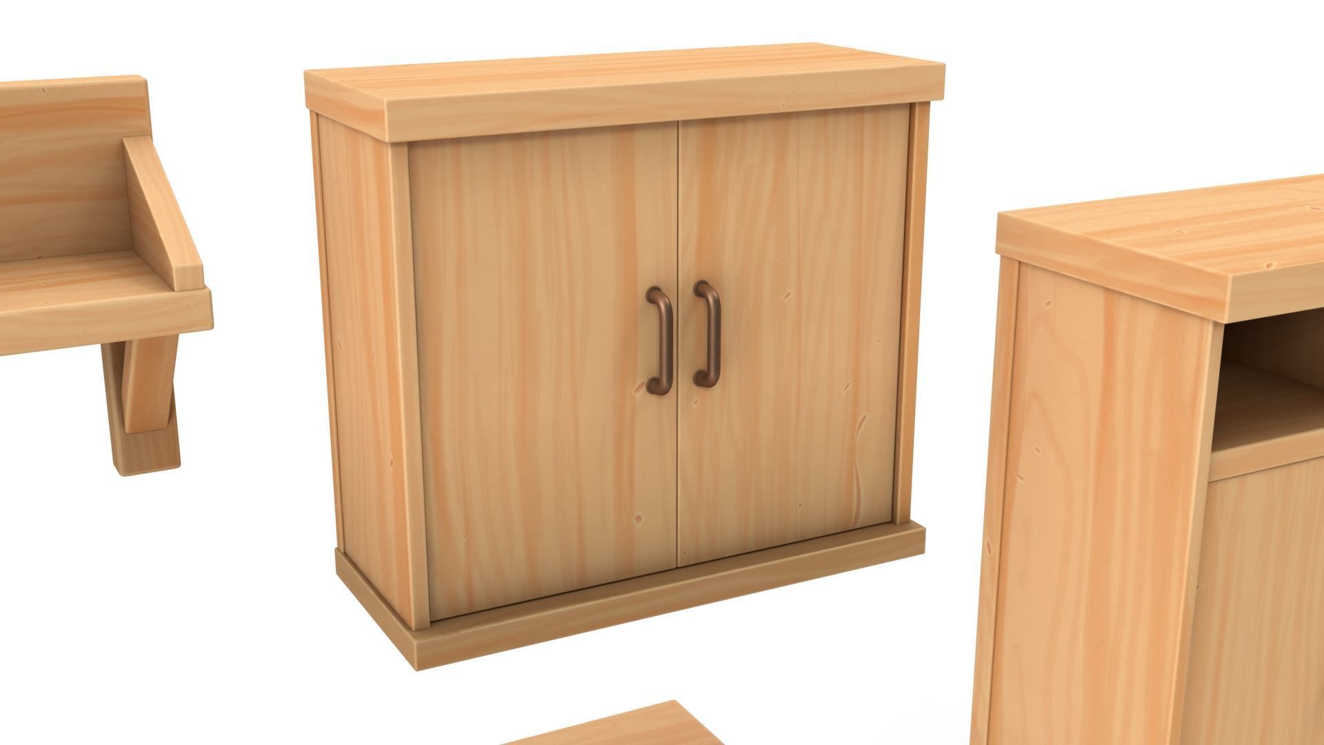 Stylized furniture pack 3D model_10