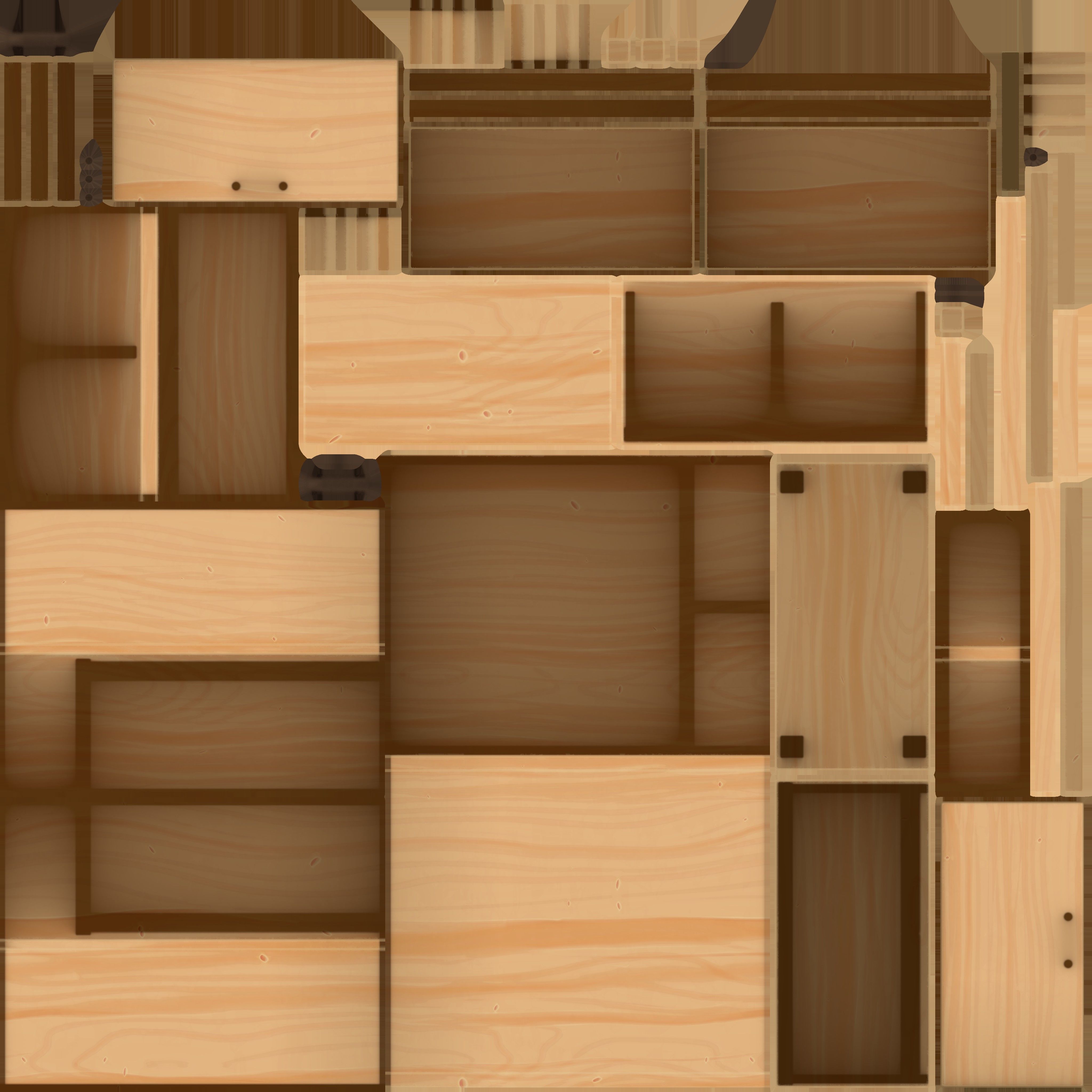 Stylized furniture pack 3D model_19