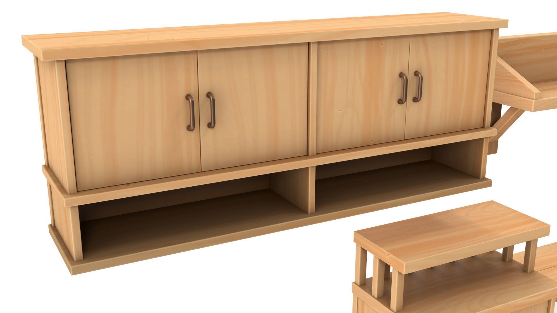 Stylized furniture pack 3D model_12