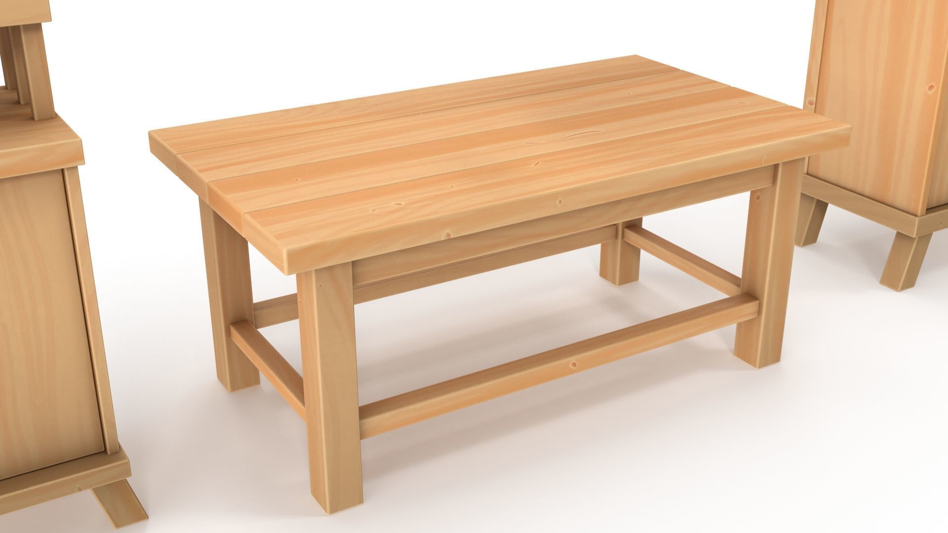 Stylized furniture pack 3D model_8