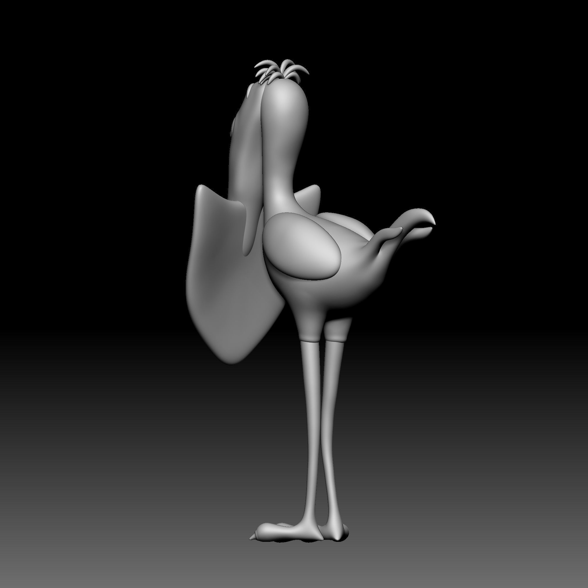 Bird - Shovel - Alice in Wonderland - 010 3D print model_2