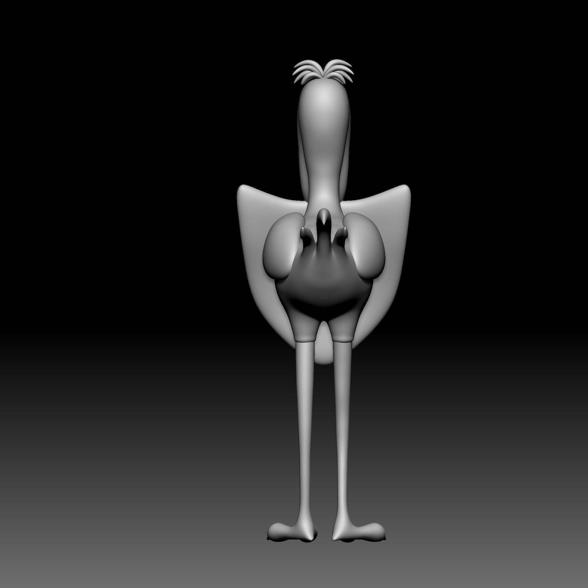 Bird - Shovel - Alice in Wonderland - 010 3D print model_5