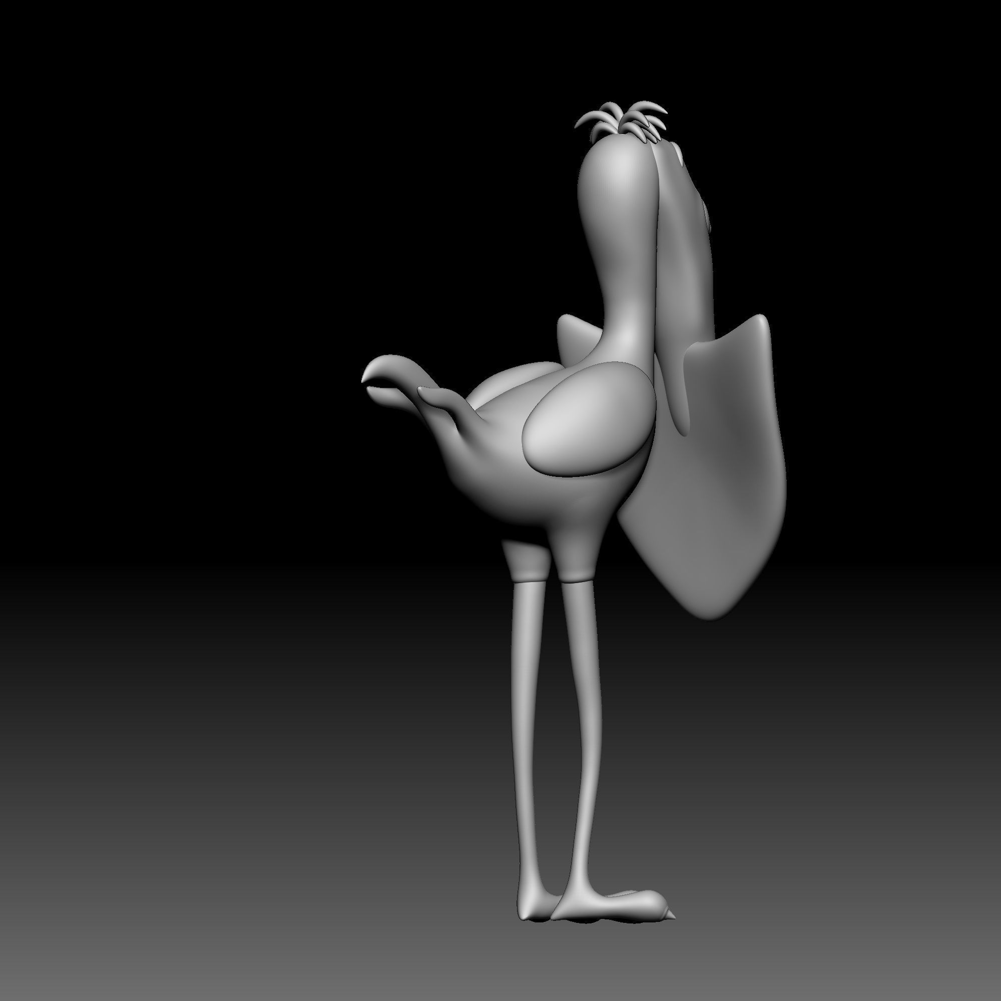 Bird - Shovel - Alice in Wonderland - 010 3D print model_4