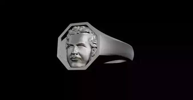 PABLO ESCOBAR STATEMENT RING 3D print model
